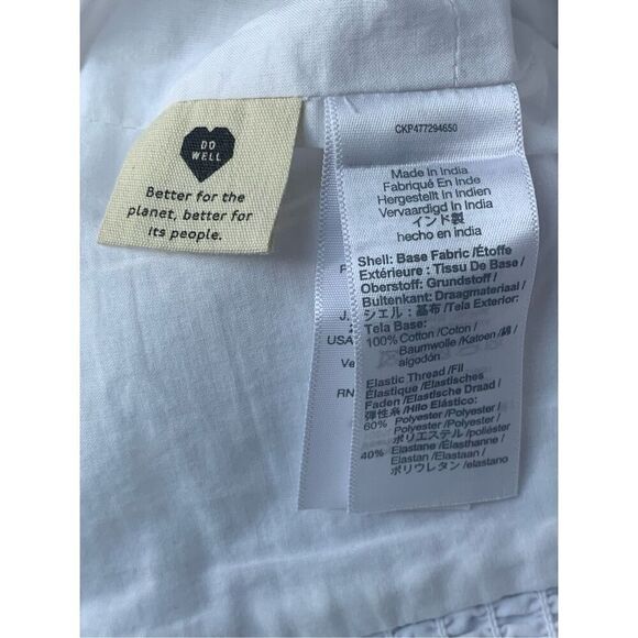 Madewell White Poplin Crop Tube Top - Picture 10 of 10